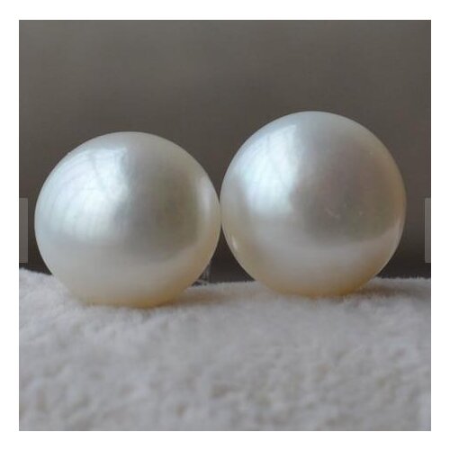 New Arrival Favorite Pearl Pearl Earrings Bridesmaid AAA 12MM White Color Genuine Freshwater Pearls Silver Stud Earring