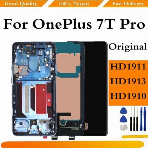Original Display For OnePlus 7T Pro LCD Display Screen Touch Digitizer Assembly For OnePlus 7T Pro Screen Replacement