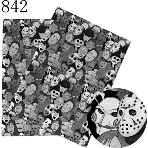 Half yard 45X145cm fabric Cartoon Movie Halloween Print Polyester cotton DIY Material Pillow Hat sofa kird mask Handmade 842