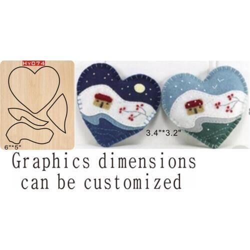 Heart-shaped DIY cutting dies 2019 new die cut &wooden dies Suitable for common die cutting machines on the market