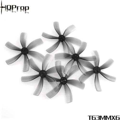 Wholesale Dropship 50Pairs HQPROP T63MMX6 63mm 6-Blade PC Propeller Light Grey for FPV Racing 2.5inch Cinewhoop Ducted Drones