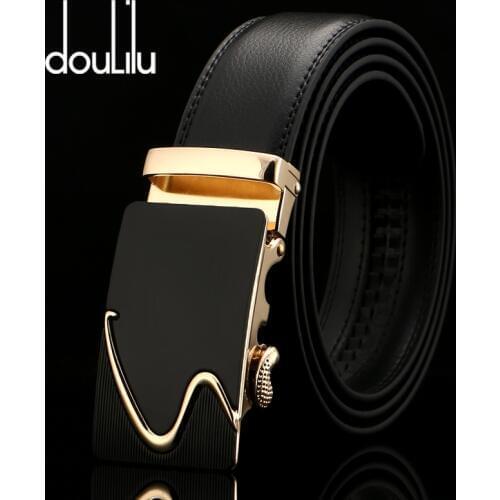 Genuine Leather Belts For Men Automatic Buckle Black Vintage Designer Mens Jeans Luxury Brand 2020 Belt High Quality Fashion