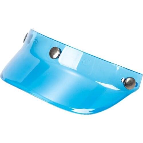 3-Snap Helmet Peak Lens Sun Shade Shield Wear Resistant for 3/4 Motorcycle Open Face Helmet Visor A5KD