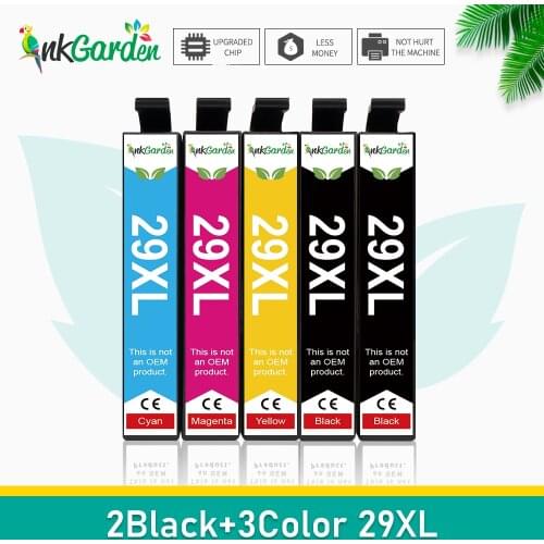 5 Pcs InkGarden Replacement 29 29XL T2991XL T2991 For Epson Ink Cartridges XP-335 XP-445 XP-247 XP-235 XP-245 XP-342 Priter