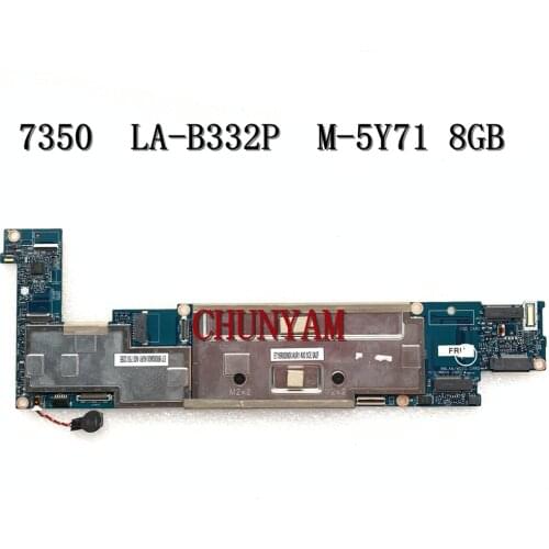 Brand New P58G For DELL Latitude 13 7350 Motherboard ZAU70 LA-B332P M-5Y71 8GB Mainboard CN-0R20G1 R20G1 100% TESTED