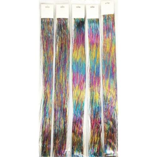 PRODİVA HAIR ACCESSORIES KLİPSLİ SILVERY HAIR İPİ - MIX - 10 PACK/20 PCS