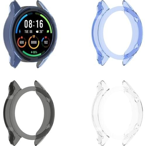 Ultra-Slim Soft TPU Watch Case Skin Shell Protective Cover Sleeve for -Xiaomi Mi Watch Color Sports Edition