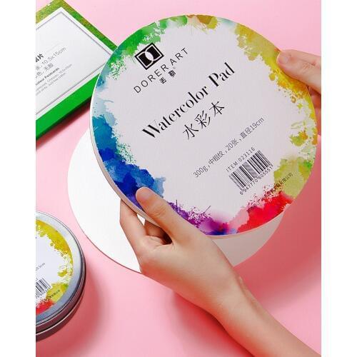 High Quality Portable 300gsm Watercolor Paper Pad Acid Free Cotton For Hand Painted Watercolor Paint Paper Postcard For Travel