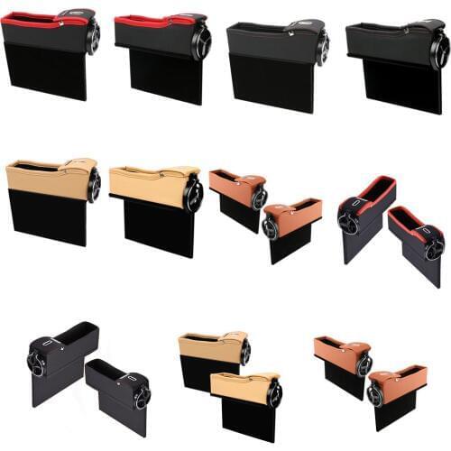 Seat Crevice Storage Box Cup Drink Holder Organizer Automotive Pocket Stowing Tidying Slot