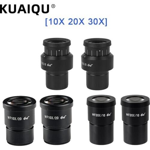 1pair Stereo Biological Microscope Eyepiece WF10X WF20X WF30X Microscope Lens Accessories Microscope Binocular Trinocular