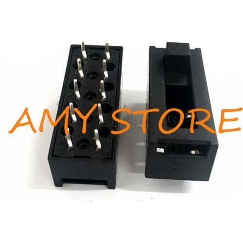 1Pc 8A 250VAC 4 Positions 10 Pins SS-24-2 Hot and Cold Air Cylinder Toggle Slide DIP Switch for Philips Hair Salon Dryer Blower