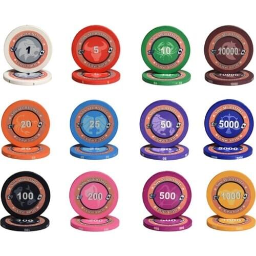 10pcs/set Ceramic Poker Chips Taxes Hold'em Black Jack Poker Chips Lighter Bingo Casino Royal Coins Customized 12 Constellations