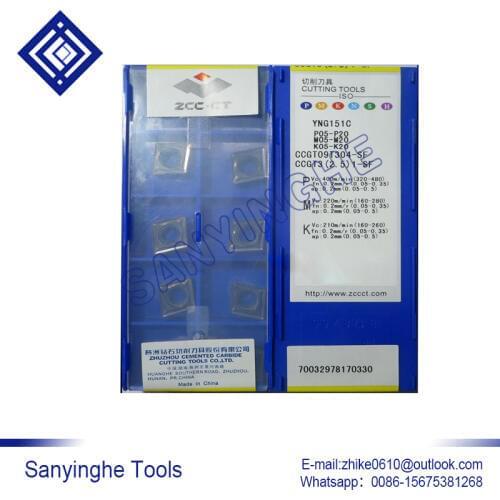 Free shipping high quality 10pcs/lots YBG151C CCGT09T304-SF cnc carbide turning inserts