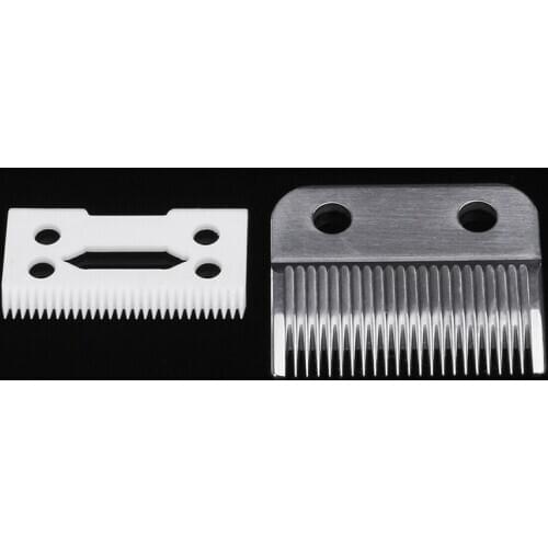 2Pc Hair Beard Replace Ceramic Blade Cutter Metal Bottom for Wahl Shear Clipper