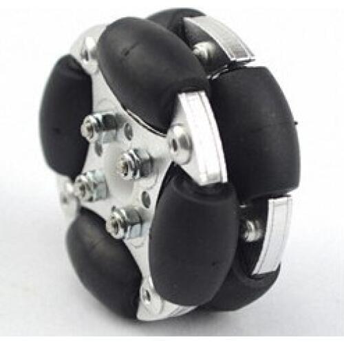 48mm dual aluminum omnidirectional wheel 1414848 mm robot universal wheel aluminum wheel load 2kg