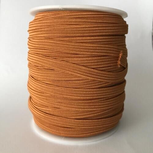 50 Meters 1/4'' 6mm #13 Tan Skinny Hair Elastic Tape