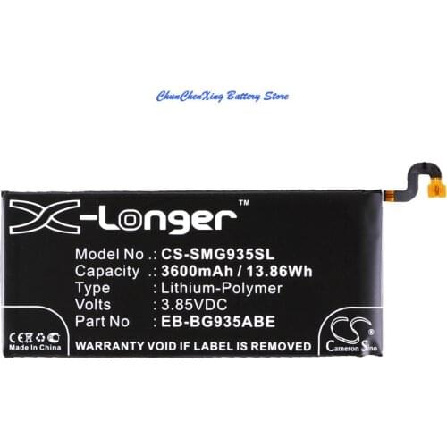 Cameron Sino 3600mAh Battery EB-BG935ABE for Samsung Galaxy S7 Edge, SC-02H, SCV33, G935A,G935F, G935J, G935P,G935R4,G935T,G935V