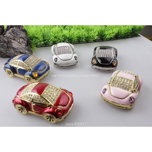 Antique European car storage box old car decoration upscale miniature cars crafts jewelry box Metal Car Trinket Box Gift Box