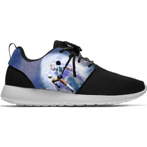 Argentina Football Soccer Maradona Fashion Classic Sport Running Shoes Casual Breathable Lightweight 3D Print Men Women Sneakers