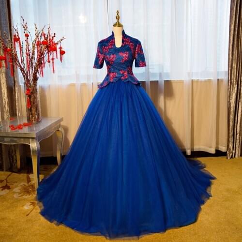 Real lapis blu baroque cosplay ball gown princess medieval dress Renaissance Gown queen Victoria/Antoinette/ball gown/Belle Ball