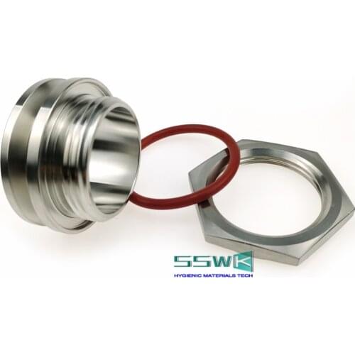 Weldless Bulkhead Stainless Steel SS304 1.5" Tri Clamp Kettle Bulkhead Homebrew Kettle bulkhead 35mm Inner Diameter