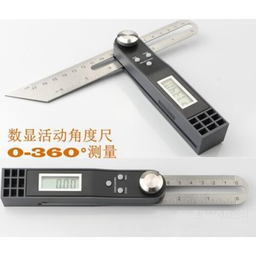 Digital protractor movable sliding T-type angle ruler goniometer level ruler inclinometer digital caliper