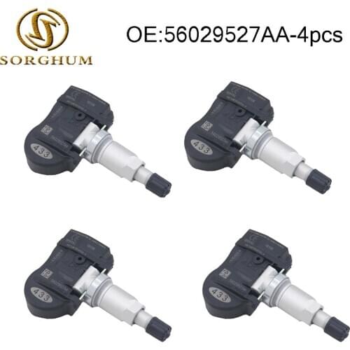 4pcs Tire Pressure Sensor TPMS 433 MHz 56029527AA for Chrysler Dodge Journey