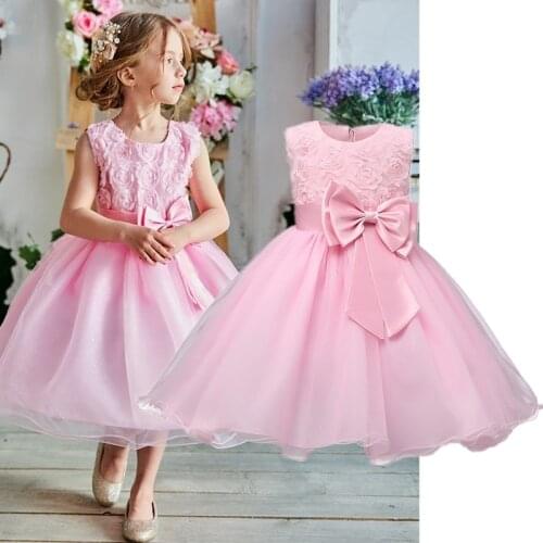 Christmas Baby Girls Dresses for Toddler Kids 1st Birthday Flower Princess Dress 1 2 Years Newborn Baby New Year Party Costume