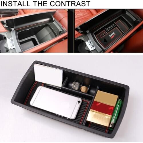 For Peugeot 3008 GT 2016 2017 2018 2019 Plastic Interior Central Armrest Storage Box Holder Organizer Car Styling Accessories