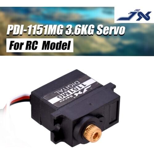 Hot Sale JX Servo PDI-1151MG 3.6KG Mini 6V Waterproof Digital Core Servo For RC Helicopter Car Robot Boat