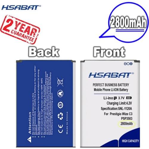 HSABAT 0 Cycle 2800mAh Battery for Prestigio Wize C3 PSP3503 DUO PSP 3503 PSP3503DUO Mobile Phone Replacement Accumulator