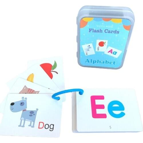 A Box Of English Digital Learning Card Kids Early Learning Cognitive Flash Card Baby Enlightenment Educational Toy
