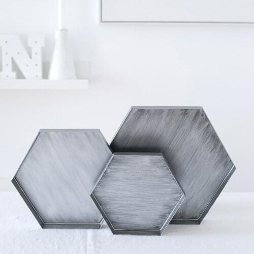 1Pc Retro Metal Storage Tray Dessert Cake Bread Display Plate Makeup Jewelry Organizer Photography Props