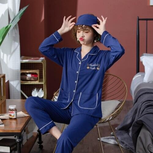 MINIKHOO Women's Knitted Pajamas