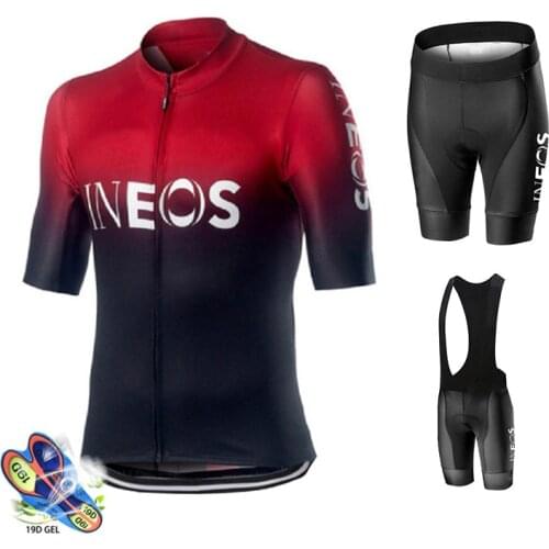 Mens Cycling Jersey 2021 New Team INEOS Summer Cycling Clothing Quick Drying Set Racing Sport Mtb Bicycle Jerseys Bike Uniform