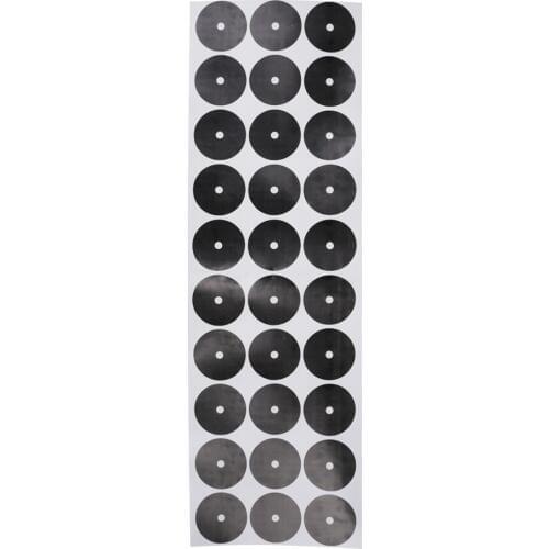 Set of 30Pcs 3-3.5cm Black Pool Table Spot Stickers Self Adhesive Accessories