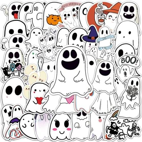 10/30/50PCS Ghost Graffiti Stickers Cartoon Cute Children Stickers DIY Skateboard Notebook Water Cup Luggage Stickers Wholesale