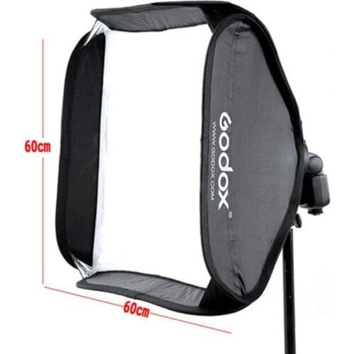 Godox Softbox 60x60 cm Diffuser Reflector for Speedlite Flash Light Professional Photo Studio Camera Flash Fit Bowens Elinchrom