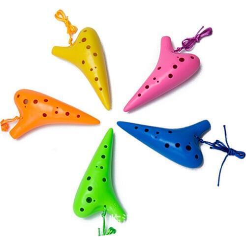 SevenAngel New Woodwind Ocarina 12-hole Environmental Plastic Ocarina Alto C plastic Flute Suitable School Promotion Teaching