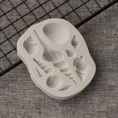 Conch Shell Ocean Series Fondant Cake Mold Decorating Chocolate Liquid Silicone Mould Kitchen Baking Tools Molds