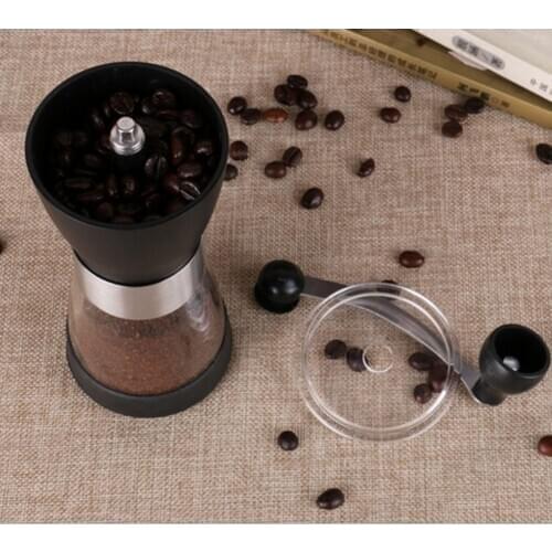 Stainless Steel Manual Coffee Grinder Burr Mill for Peppers Coffee Beans
