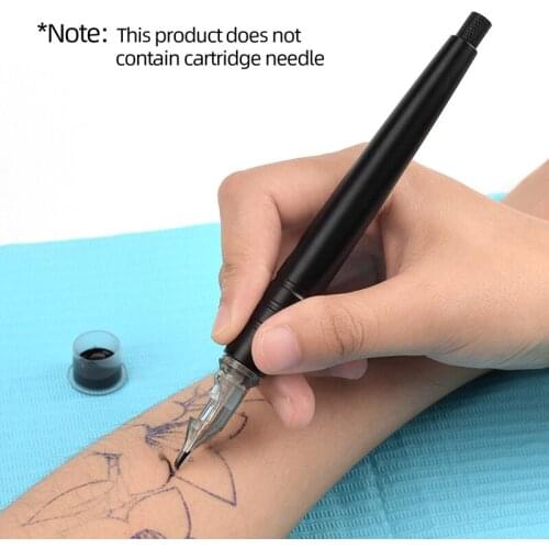Tattoo Hand Poke Grip Stick DIY Poke Tool Handmade Cartridge Needles Manual Pen