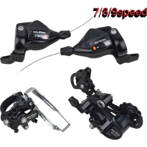 Mi.xim Bicycle Rear Derailleur Front Shifter Shift Lever 7/8/9/10 Speed MTB Mountain Bike Road Bicycle Derailleur Kit