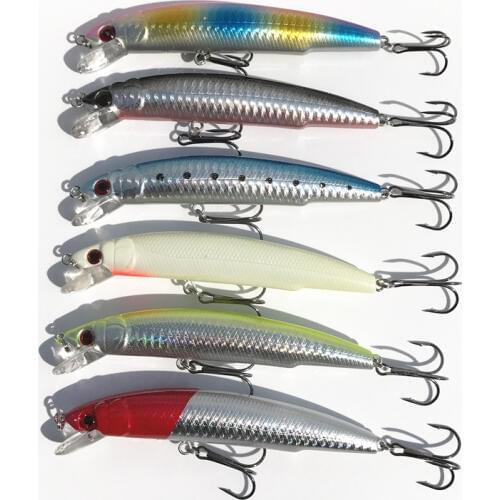 SEALURER 1PCS/LOT fishing Baits 11.5cm 17g Colors Fishing Lures Minnow lure with quality Hooks