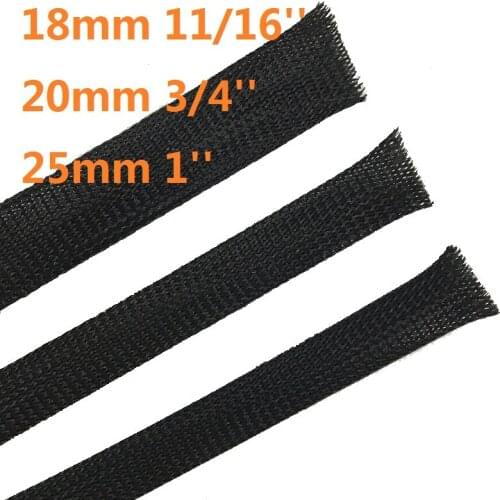 18mm 11/16'' 20mm 3/4'' 25mm 1'' flame retardant nylon PET telescopic line tube Cable Wire protection sleeve flexible conduit