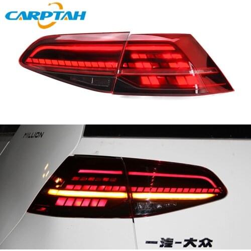 For Volkswagen VW Golf 7 2013 2014 2015 - 2017 MK7 LED Car Taillight Tail Lights Rear Fog Lamp Dynamic Turn Signal Reverse Light
