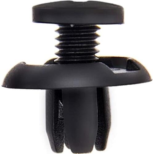 40pcs 7.5mm 8mm 9mm 10mm Nylon Bumper Push Fasteners Rivet Clips Car Bumper Retainer Trim Moulding Expansion Screws Kit Auto