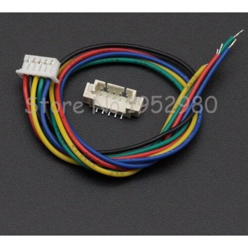 50 Sets 1.25mm Pitch Female Connector Wire with Vertical Male Socket 15CM Long 28AWG 2/3/4/5/6/7/8/9/10 Pin JST Sets