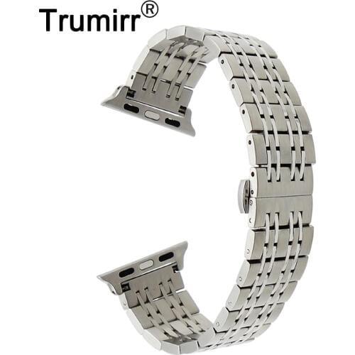 9 Pointer Stainless Steel Watchband + Adapters for 38mm 42mm iWatch Apple Watch Sport Edition Wrist Band Link Strap Bracelet