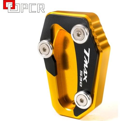 Motorcycle Accessories Side Stand Enlarger Kickstand Enlarge Plate Extension Pads For Yamaha T-MAX TMAX 530 SX DX 2017 2018 2019